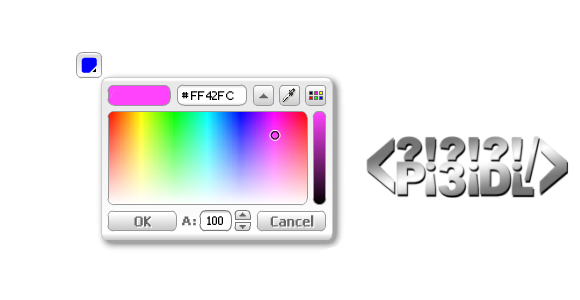 ابزار تایین کد html رنگ